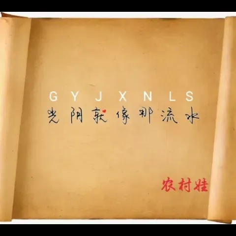 光阴就像那流水 歌词 - 农村娃