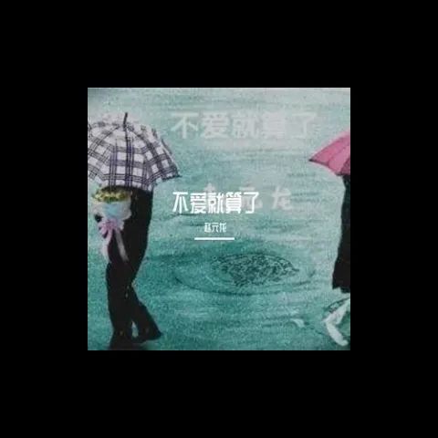 不爱就算了 歌词 - 赵源龙